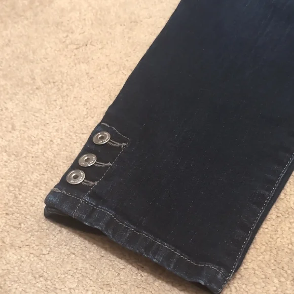 Lee Blue Ankle Cropped Jeans with Straight Leg - Picture 2 of 7